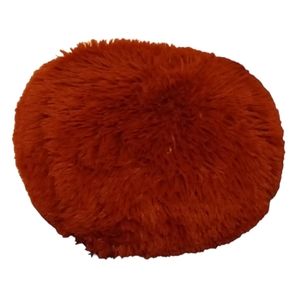 Fuzzy red pillow